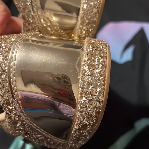 Gold glitter sneakers ✨! - Picture 7 of 7